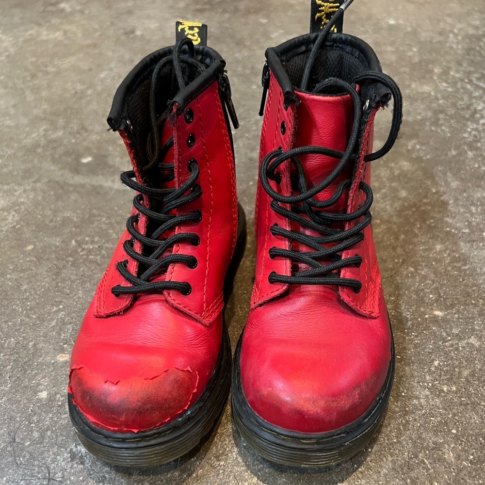 Toddler Size 10 Red Dr. Marten boots